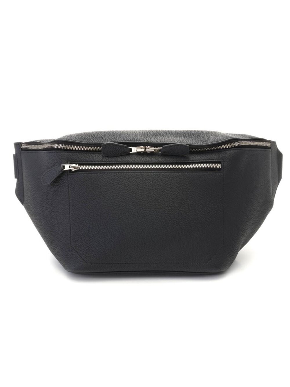 Hermes City Slide Cross GM Black Silver Belt Bag Togo